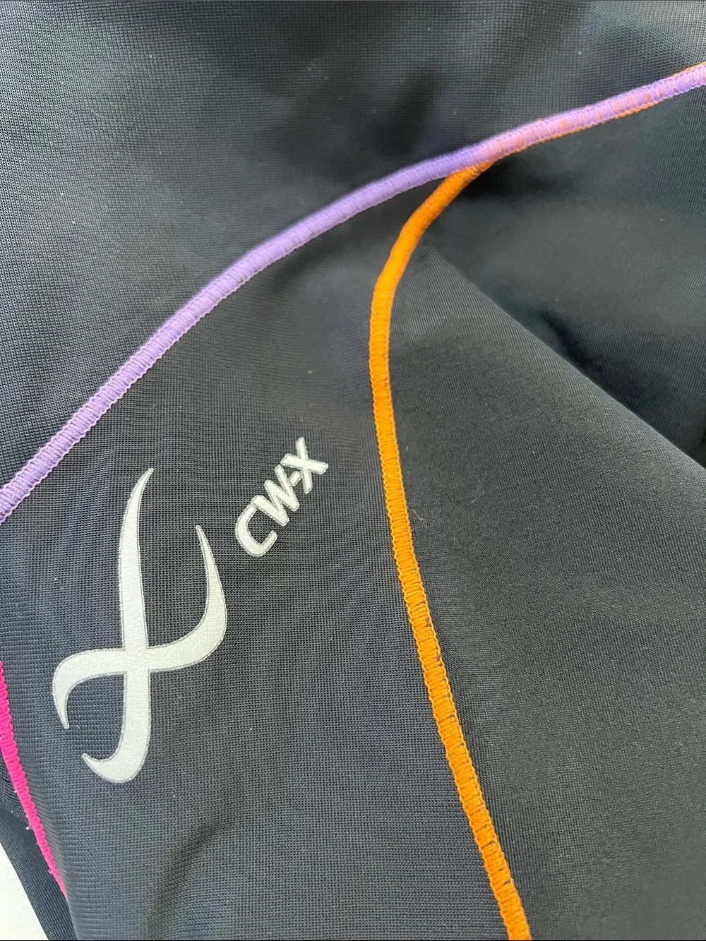 C-WX Stabilyx Multicolor Stitch Running Tights Black Multi Size Medium